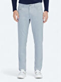 Gri Dokuma Slim Fit Casual Pantolon