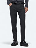 Antrasit Dokuma Slim Fit Casual Pantolon