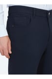 Lacivert Dokuma Slim Fit Casual Pantolon