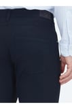 Lacivert Dokuma Slim Fit Casual Pantolon