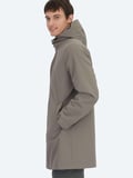 Haki Oversize Fit Kruvaze Yaka Casual Dokuma Pardesü