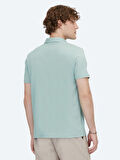 Yeşil Polo Yaka Pamuk Karışımlı T-Shirt