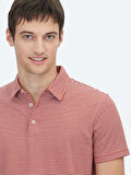 Kiremit Polo Yaka %100 Pamuk T-Shirt