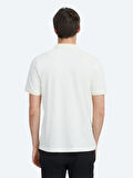 Ekru Polo Yaka %100 Pamuk T-Shirt