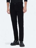 Siyah Fitilli Dokuma Slim Fit Kadife Casual Pamuk Karışımlı Pantolon