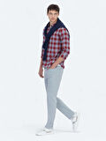 Bordo Regular Fit Dokuma Casual %100 Pamuk Gömlek