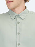 Mint Regular Fit Dokuma Casual Gömlek