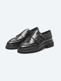 Siyah Deri Smart Casual Ayakkabı