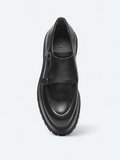 Siyah Deri Smart Casual Ayakkabı
