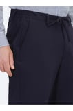 Lacivert Dokuma Jogging Fit Casual Pantolon