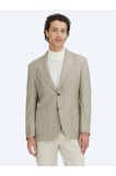 Kahverengi Kareli Modern Fit Ceket