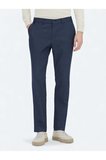 Lacivert Düz Dokuma Fitted Fit Klasik Pantolon