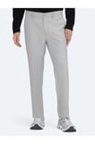 Gri Düz Dokuma Regular Fit Casual Pantolon
