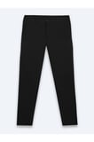Siyah Dokuma Jogging Fit Casual Pamuk Karışımlı Pantolon