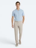 Taş Kumaş Relaxed Fit Casual Keten Karışımlı Pantolon