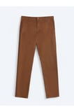 Deve Tüyü Düz Dokuma Regular Fit Casual Pamuk Karışımlı Pantolon