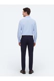 Lacivert Düz Dokuma Regular Fit Casual Pamuk Karışımlı Pantolon
