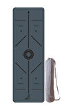 Travel Serisi Kaydırmaz 1.5 mm Doğal Kauçuk Sis Mavisi Yoga & Pilates Seyahat Matı
