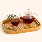 Dekorasyaa Bambu Dikdörtgen Tepsi 33cm x 22cm x 5cm