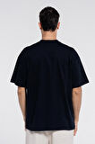 Friday Tee Siyah Erkek %100 Pamuk Ekstra Oversize Bisiklet Yaka Tişört | XXS