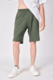 Erkek Dokulu Oversize Bermuda