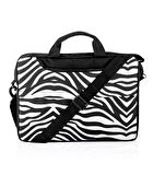 Notebook Laptop Macbook Evrak Çantası 13"-13.3"-14"-15.6" inç - 800 Zebra Desenli