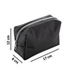 Voice Clutch Seyahat Makyaj Organizeri Kozmetik Çantası Kumaş - 250 Siyah