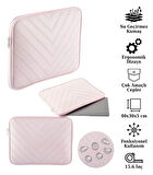 Notebook Laptop Macbook Çantası Suni Deri 15.6" inç - 800-DÜZ Açık Pembe