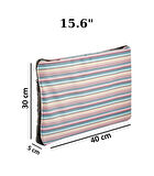 Notebook Laptop Macbook Çantası 15.6" inç - 800-DÜZ Çizgi Desenli