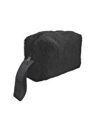 Chic Clutch Seyahat Makyaj Organizeri Kozmetik Çantası Peluş - 250 Siyah