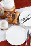 6'lı Venüs 20 cm Porselen Pasta ve Tatlı Tabağı Seti - Zarif ve Modern Tasarım