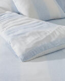 Berthe King Size Armürlü Nevresim Takımı - Açık Mavi