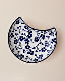 Rêve Bleu Ange New Bone China Servis Tabağı - 15 cm - Mavi/Beyaz