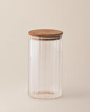 Madame Coco Lunel Optikli Silindir Cam Kavanoz - 1200ML - Orta Boy
