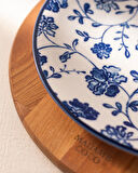 Rêve Bleu Fleur Servis Tabağı 25 cm