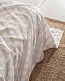 Danton King Size %100 Pamuk Karde Baskılı Pike Takımı - Bej