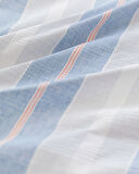 Henri King Size Pamuklu Ecocell Baskılı Pike Takımı - Mavi