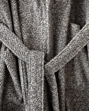 Brest İpliği Boyalı Unisex %100 Pamuk Şalyaka Bornoz - Antrasit