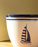 Marine Ocean 2'li Kupa Seti - Mavi/Beyaz - 245 ml