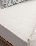 Norris Tek Kişilik %100 Pamuk Ranforce Lastikli Baskılı Nevresim Takımı - Gri/Mint