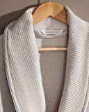 Remi Erkek %100 Pamuk Bornoz Seti - Bej - Lüks Koleksiyon