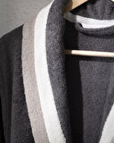 Raina Pamuklu Kadın Bornoz - Gri - Lüks Koleksiyon