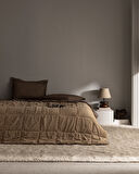 Vincent Tek Kişilik Wellsoft Comforter Set - Bej