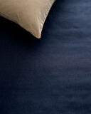 Manon King Size %100 Pamuk Ranforce Lastiksiz Çarşaf - Lacivert