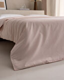 Manon King Size %100 Pamuk Ranforce Düz Nevresim - Pudra