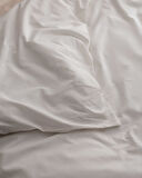 Manon King Size %100 Pamuk Ranforce Düz Nevresim - Taş