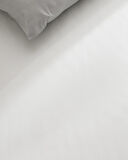 Manon King Size %100 Pamuk Ranforce Lastiksiz Çarşaf - Beyaz