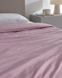 Manon King Size %100 Pamuk Ranforce Düz Nevresim - Açık Mürdüm