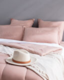 Bobigny Tek Kişilik SuperSoft Comforter Set - Pudra