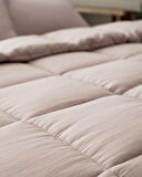 Mona Tek Kişilik Comforter Set - Pudra